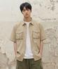 AGOD Utility Pocket Nylon Shirt [Beige]