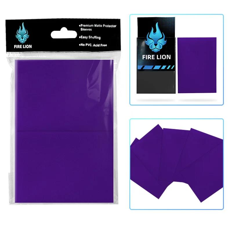 100PCS Card Sleeves Matte and Anti Cheating Penny Sleeves Soft Plastic Card Protector Fit for MTG Trading Cards Baseball Cards