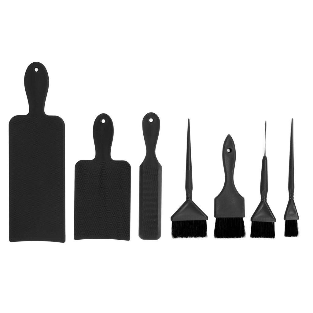 7pcs Hair Dye Tool Set Balayage Board Coloring Brush Hair Highlighting Paddle Brush Tools Hair Salon