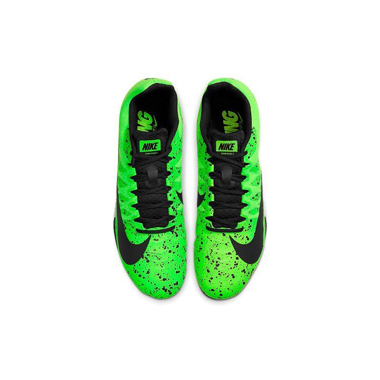 Nike Zoom Rival S 9 Electric Green Speckled Unisex Sneakers Black Pure-Platinum 907564-302