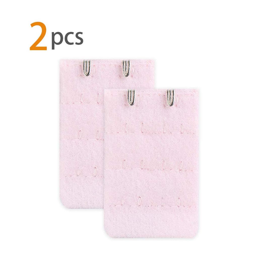Uxcell Bra Adjustment Light 3 2 2 Pieces Women's Extender, 3-Row, 2-Hook Hooks, Pink-1, Rows, Hooks,