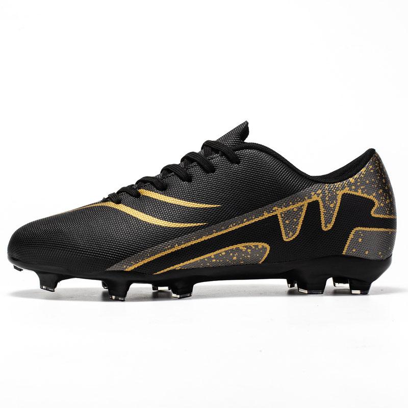 Men's Football Shoes Low Top Soccer shoes Men's Long Nail FG Cleat Outdoor Sports Training Shoes Anti Slip Nail Shoes Size 35-45