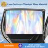 New Magnetic Suction Car Sunshade Opaque Titanium Silver Reflective Sunshade  Car Front/Rear UV Protection Curtains Car Parts