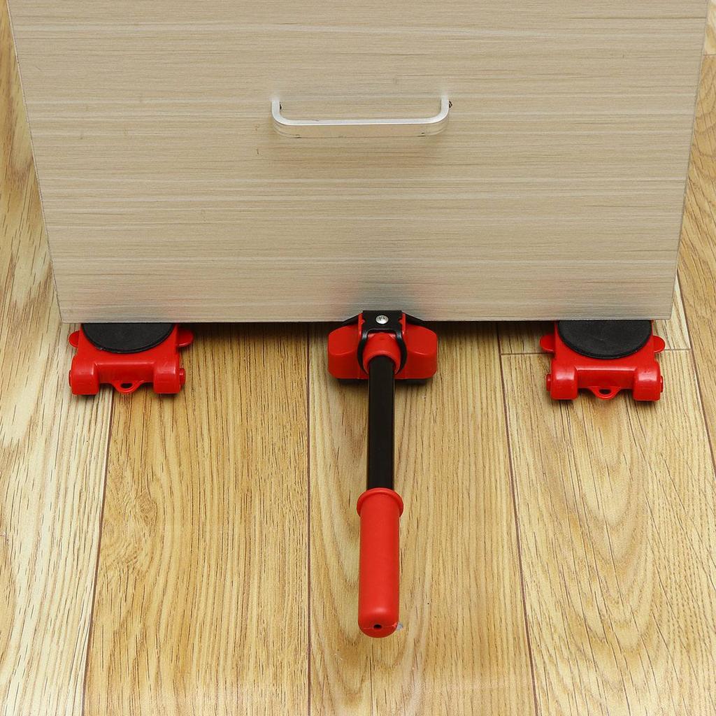 Heavy Furniture Mobile Transport Roller Set Disassembly Lifting Furniture Transport Mobile Wheel Roller Rod Manual Device Tool