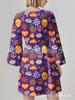 Retro 1970s Hippie Disco Print Women's Dress