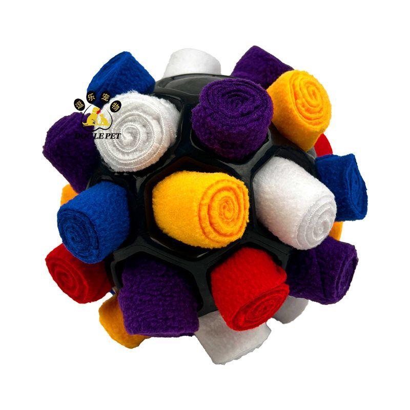 

Pet Sniffing Ball Toy Food Leakage Sniffing Ball Molars Relieving Stuffy Toys Interactive Educational Pet Supplies Toys Black Fireworks (60 PCs)