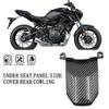 A28G-Motorcycle Under Seat Panel Side Cover Rear Cowl Panel Fairing Cover For  MT-07 FZ-07 2012-2017