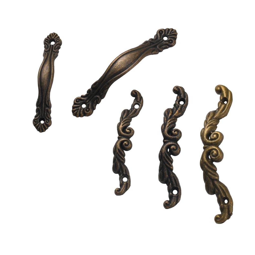 Zinc Alloy Mini Drawer Handles - Antique Jewelry Box Pulls, Decorative Cabinet Hardware for Gift Packaging & DIY Craft