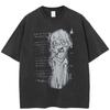 Streetwear Anime Grafik Unisex T-Shirt Baumwoll-T-Shirt Unisex Oberteile T-Shirts Sommer Kurzarm T-Shirt