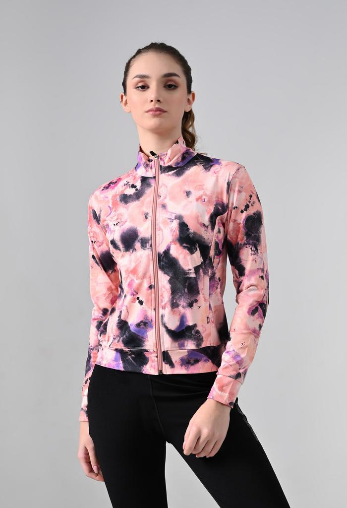 Body Smith Abstract Peach Zipper