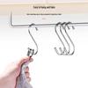 Thickened Stainless Steel Multi-Purpose S Hooks for Clothes, Hats, Kitchen & Bathroom Storage