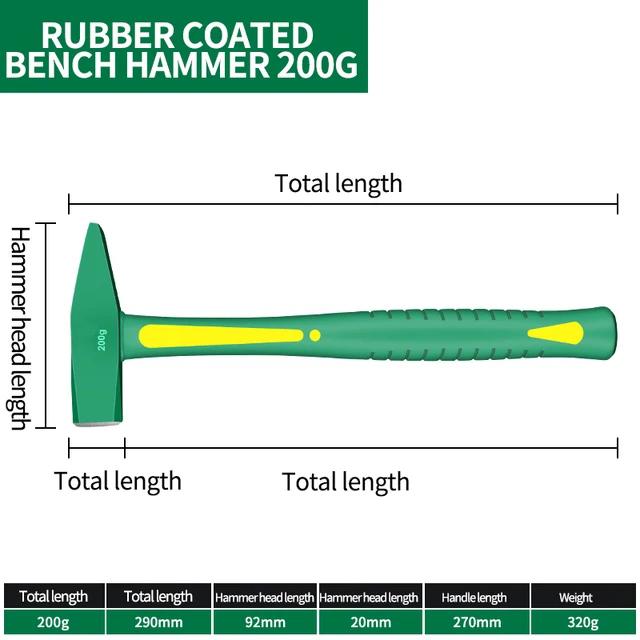 

Стальной молоток Ударопрочный Молоток для выбивания Деревообрабатывающий аппаратный инструмент Слесарь Электрик Ручные инструменты механическая мастерская Мультиинструмент