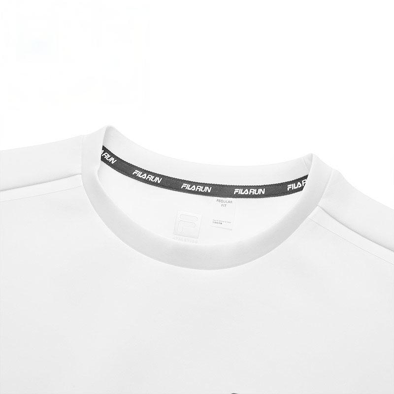 FILA Athletics Logo Print Pullover Crewneck Sweatshirt Men sweatshirt Jade-White A11M141202F-WT