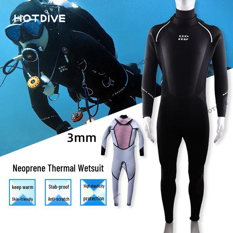 HOTDIVE 3mm One-Piece Wetsuit One Size