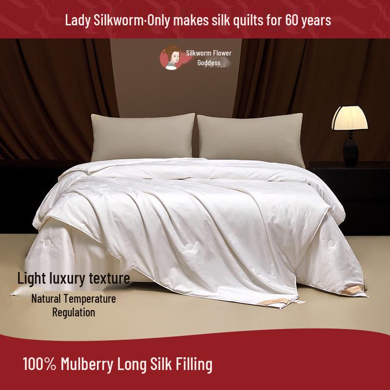 SILKUEEN Yiyi Ruyu Cotton Jacquard Mulberry Silk Duvet 220cm*240cm