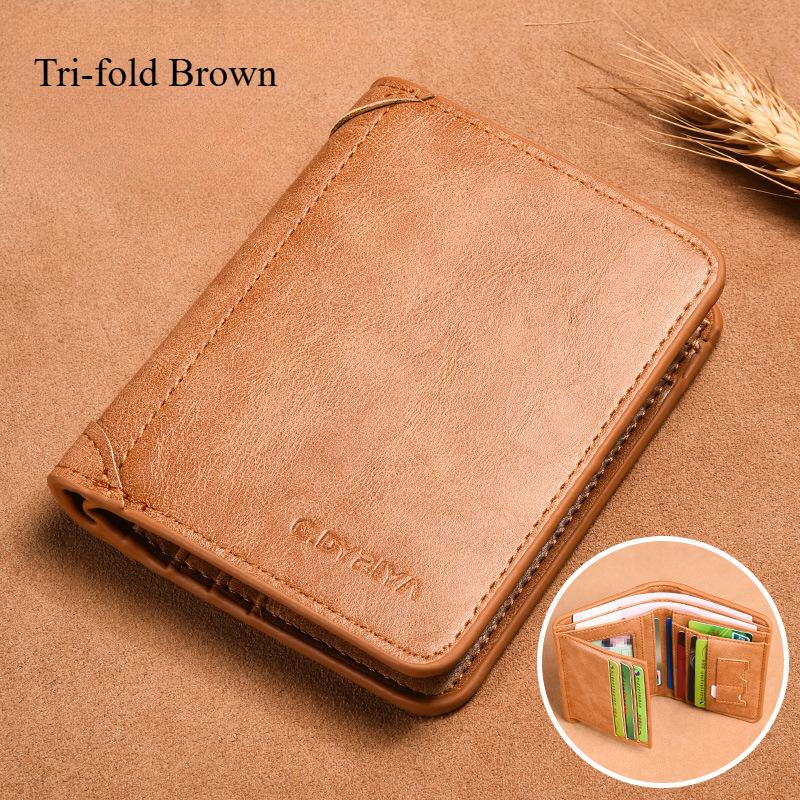 Luxury Designer Men's Wallet PU Leather Credit Card Holder Purse for Men Cardholder Wallets Male Handbag