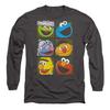 Sesame Street Unisex Adult Heads Square Long-Sleeved T-Shirt