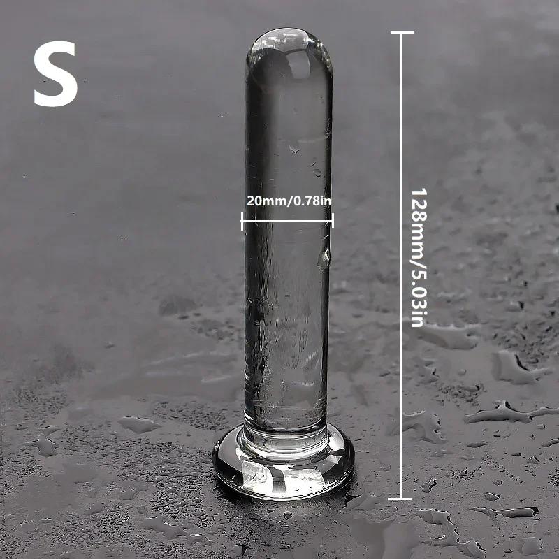 Transparent  Anal Plug Dildo Adult Sex Toys Shape Butt Plug Dildos  Anal Pleasure Sex Toys Anal Trainer For Women&Men Couple