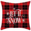 New Christmas Sofa Pillow Cover Home Animal Letter Print Bedside Pillow Cover