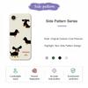 For iPhone 16e Case 4 Dachshunds Pattern Printing Straight Edge TPU Phone Back Cover