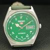 SEIKO 5 AUTOMATIC 6309A JAPAN MENS VINTAGE ARABIC GREEN DIAL WATCH a701549-5