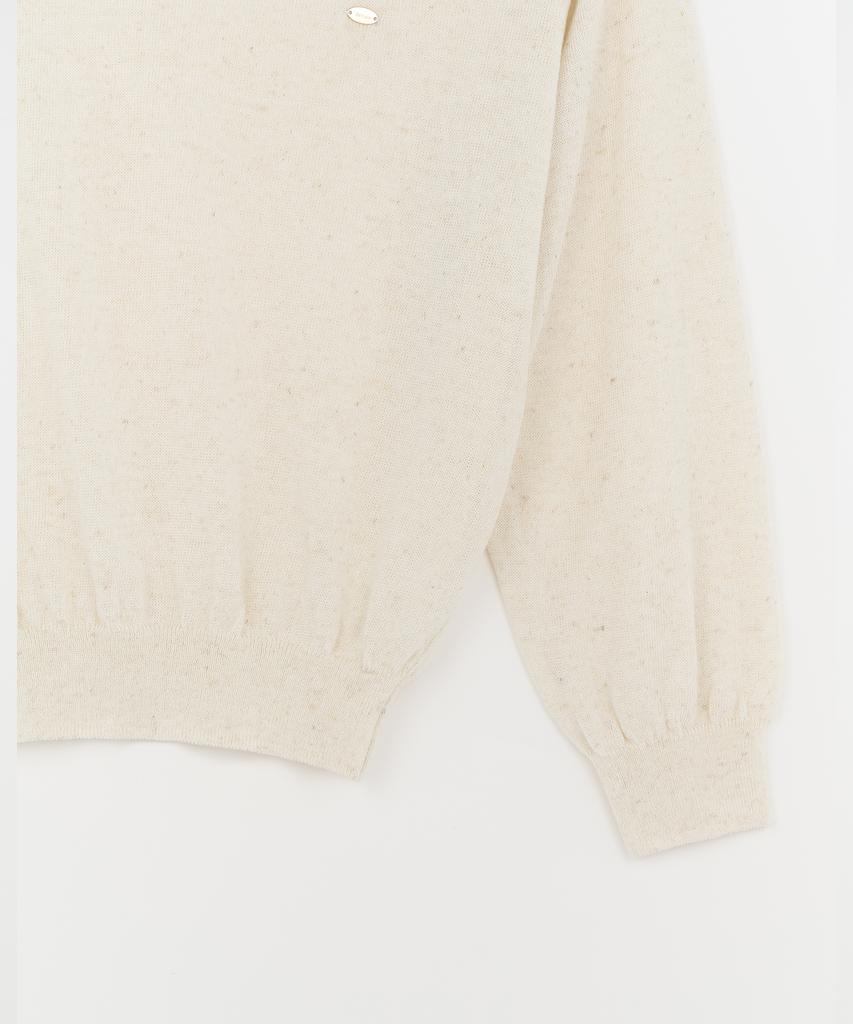 JBYRARA V Linen Oversized Long Sleeve Knit_Beige