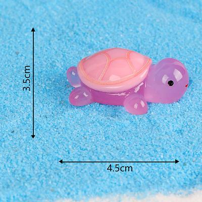 Small Fish Tank Micro Landscape Decoration Noctilucent Small Turtle Moss Landscaping Resin Crafts Desktop Ornaments Accessories