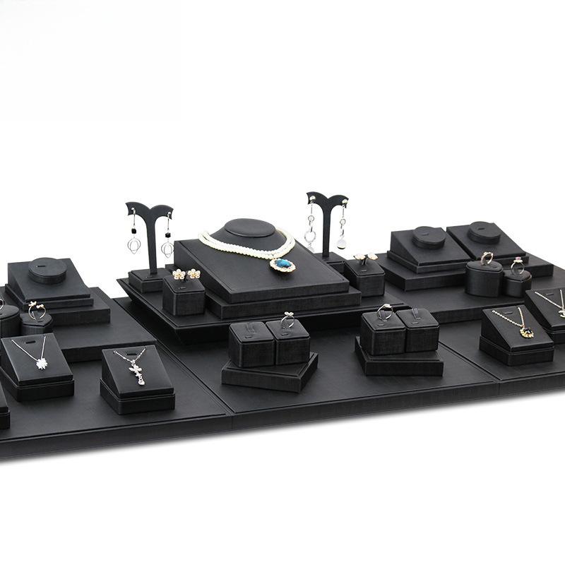Black Jewelry Display Stand for Pendants, Necklaces, Bracelets, and Jade.