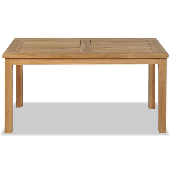 Table basse en teck - VIDAXL - Rectangulaire - Jardin - Marron - Campagne