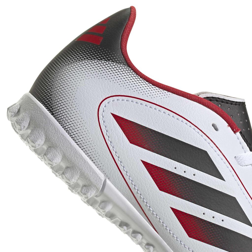 Adidas Goletto IX TF Junior Futsal Shoes for Boys and Sizes Footwear Scarlet Size Girls, 17-24.5cm, Unisex, NKQ60, White/Core Black/Better (IH0103),