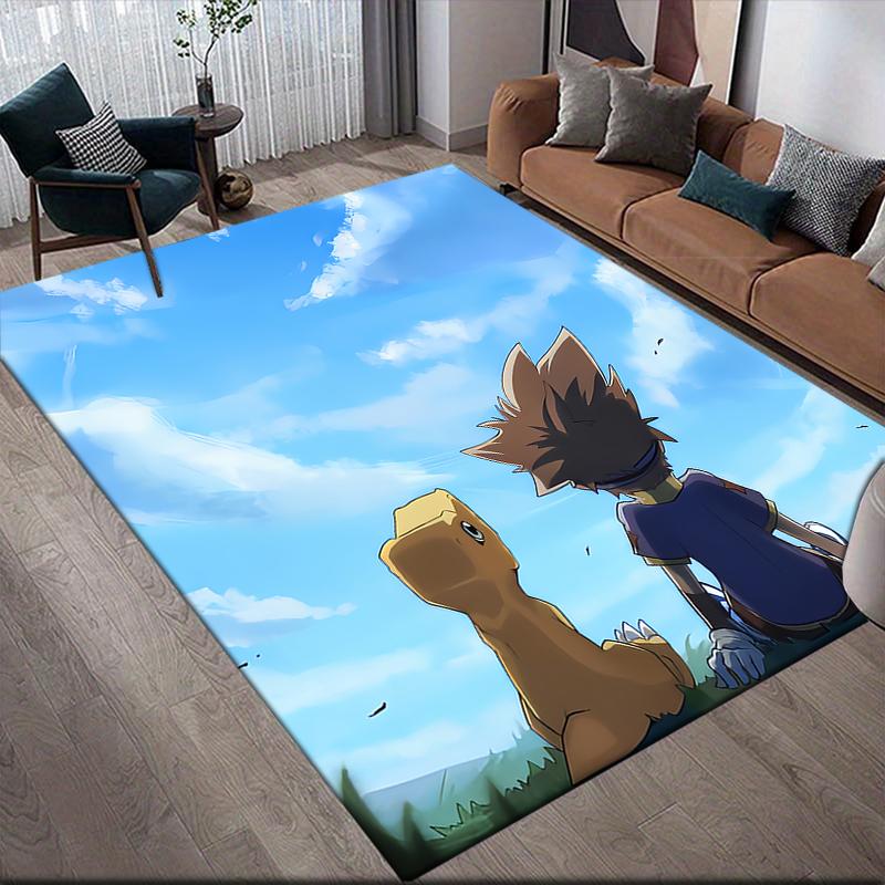 Digimon Main Partner Area Rug, Digimon Fan Cozy Carpet, Ideal Gift.chl 60x90cm
