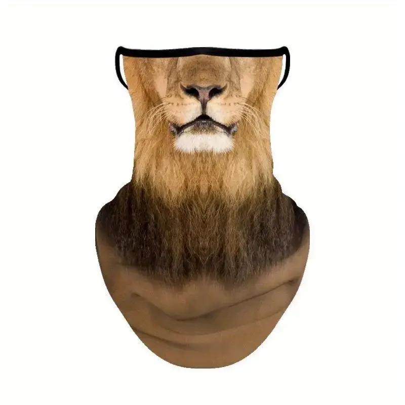 

1 шт. Мотоциклетная маска-вуаль для защиты от солнца с кошкой и животным, летняя, с петлями для ушей, все-в-одном, защитная маска, защита шеи