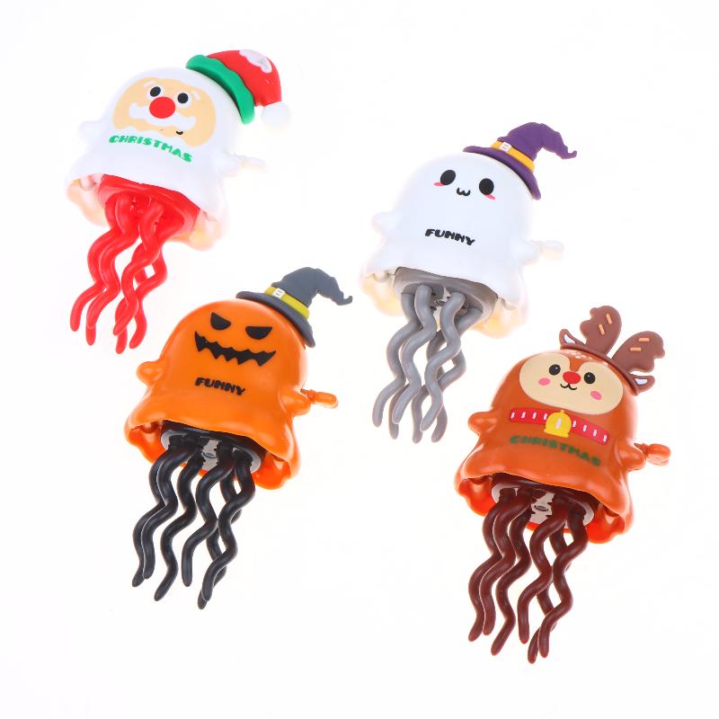 Christmas Wind Up Toys Creative Magic Twisting Dancing Santa Elk Prank Toys for Kids Xmas Classroom Rewards Prizes Gifts