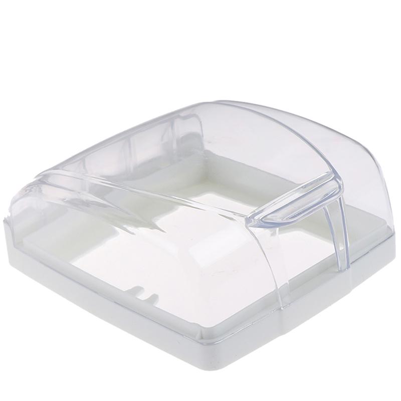 Întrerupător de perete din plastic Cutie de acoperire impermeabilă 86 Tip priză pentru panou de iluminat de perete Capac cu rabatare