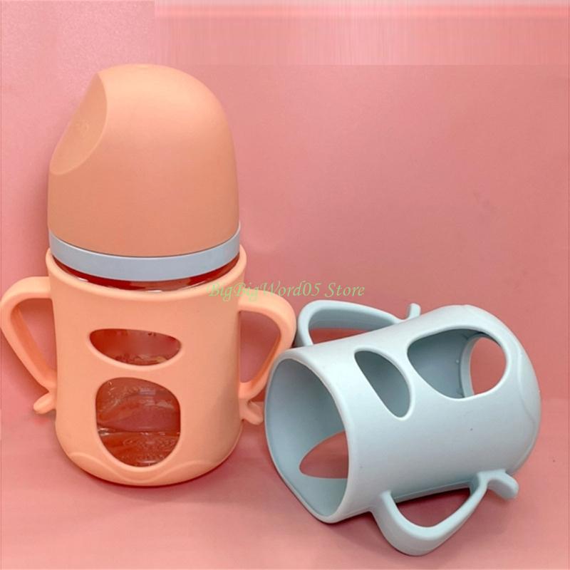 24TE Shock Absorbing Silicone Cover For Infant Feeding Bottles Heat Guards Feature