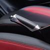 Carbon Fiber & Silver Color ABS Handbrake Cover Auto Handbrake Grip Protector