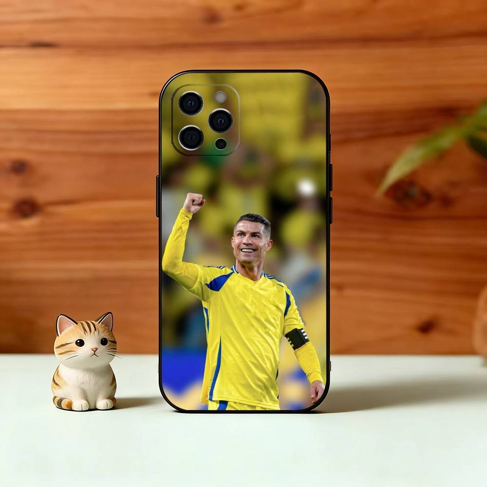 C-Ronaldo Phone Case For iPhone 17, 16,15,14,13,12,11 Plus,Pro Max, Others Soft Black Cover