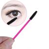 Disposable Beauty Tools Set: 50 Silicone Brushes - Rose Red Handles for Eyelashes, Eyebrows, and Makeup.