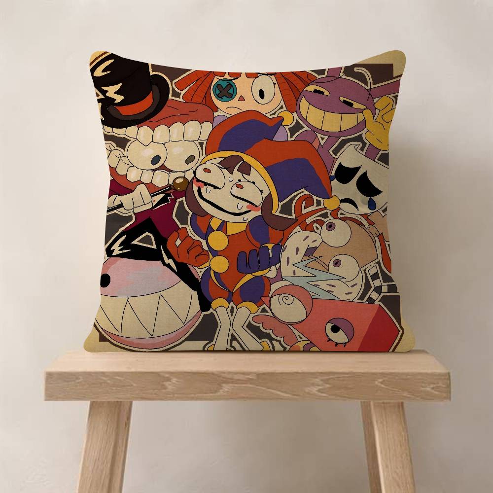 Anime The Amazing Digital Circus Kissenbezug Kissenhülle Kissenbezug Wohnzimmer Sofa Heimdekoration