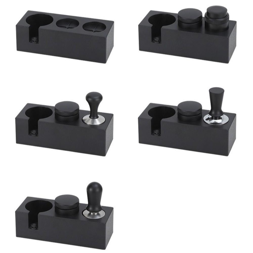 Universal 51/53/58mm Espresso Coffee Tamper Station 2 in 1 ABS Coffee Bar Stand Non Slip Coffee Tamper Base Cafe Supplies