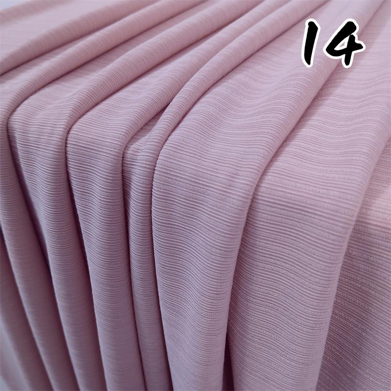 1m Ice Silk Smooth Pleated Stripe Fabric Elastic Anti-Wrinkle Textured Fabric for Dress Casual Pants Suit DIY Sewing Cloth