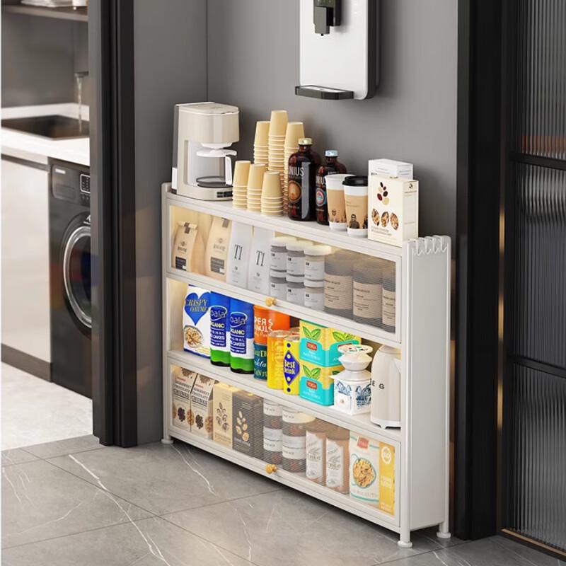 Modern Slim Carbon Steel Storage Cabinet