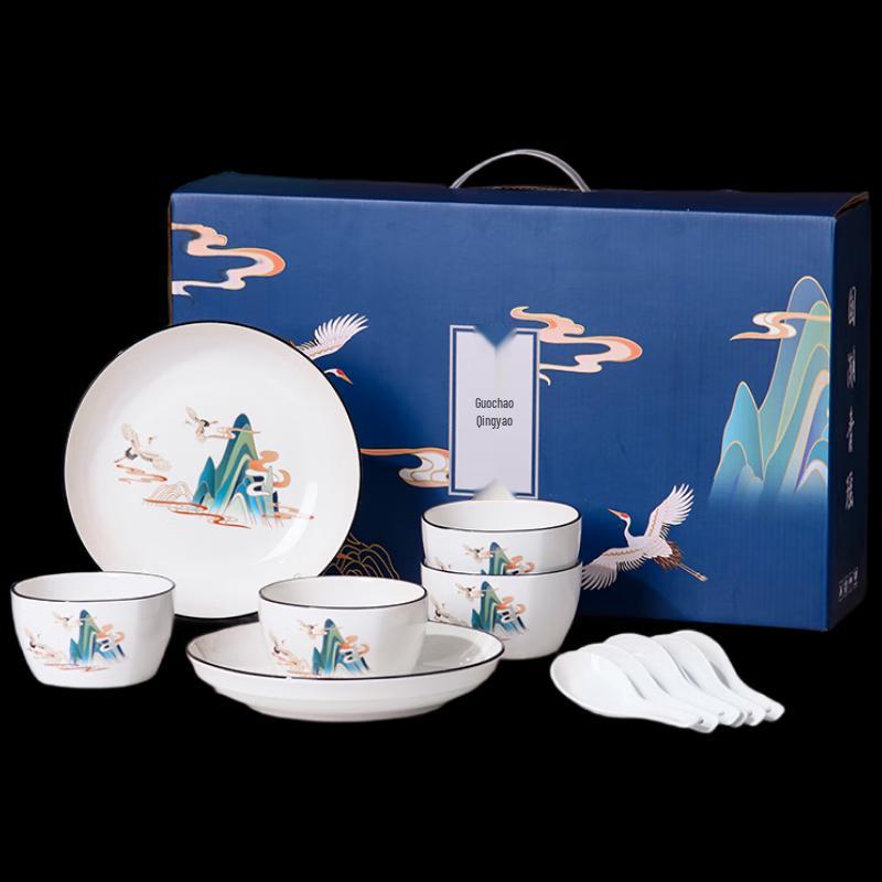 Woding Chiński Celadon Ceramiczny Zestaw Stołowy