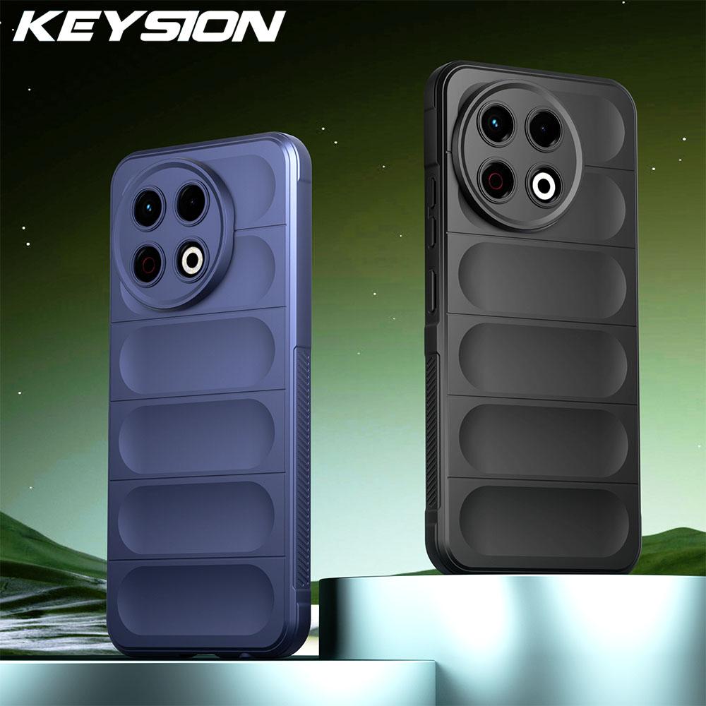 KEYSION Shockproof Matte Phone Case for TECNO Spark 30 Pro 4G Anti-skid Soft Silicone Phone Back Cover for Tecno Spark 20 Pro 4G