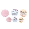 500 Stück/Rolle Danke Floraler Aufkleber Geschenkverpackung Siegel Etikett Scrapbooking Schreibwaren Aufkleberrolle Diy Versiegelungsaufkleber 2,5/3,8 cm