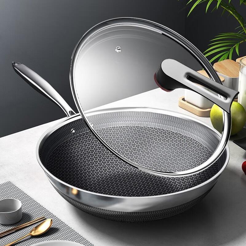 Kangbah 316L Stainless Steel Non-stick Wok