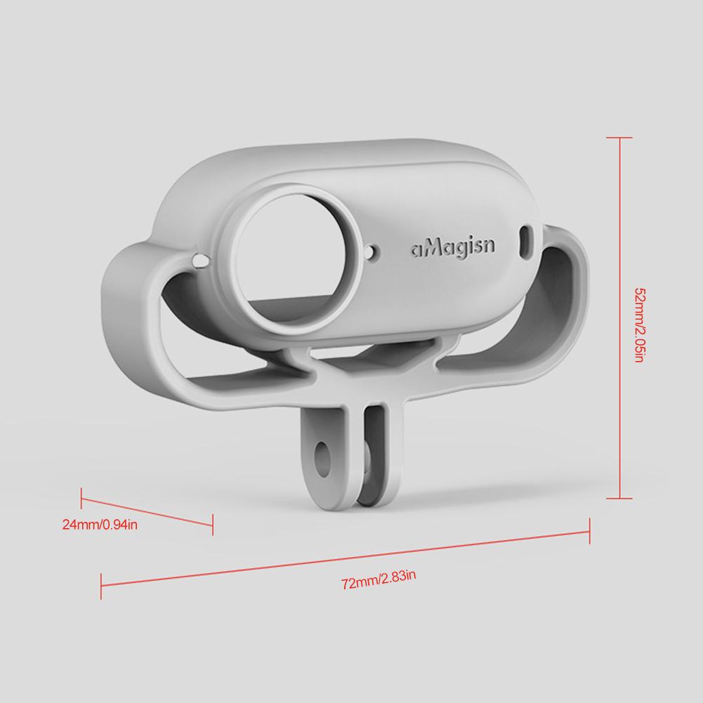 Silicone Case Mount Adapter Shock Absorption Bracket Bundle Protective Frame Accessories for Insta360 GO 3