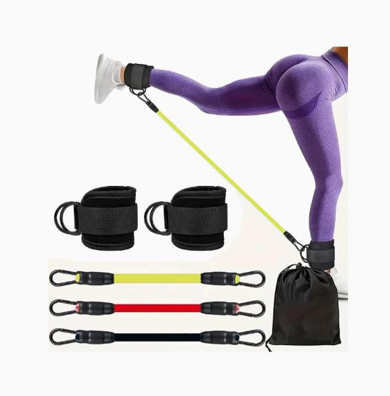 Fitness Ankle Straps Leg Glute Trainer Foot Rings Leg Cuffs Pedal Puller Ankle Hooks Thermoplastic Elastomer Standard