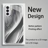 Custodia per telefono in vetro placcato argento con texture curva adatta per Samsung Galaxy S26 S25 S24 S23 S22 S21 S20 FE/Ultra/Plus antiurto