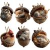 Christmas 2D Acrylic Animals Pendant Christmas Tree Hanging Decoration Perfect Holiday Gift 2025 Xmas Navidad Party Supplies